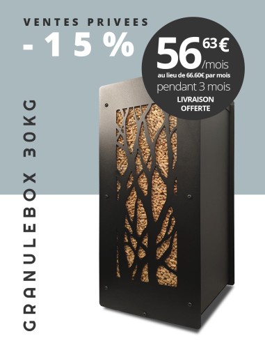 Granulebox 30kg noir ARBRE