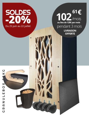 Rangement granulés de bois premium
