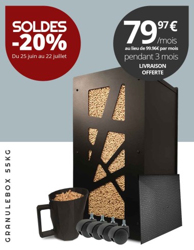 Gros pack réservoir pellets Archi noir