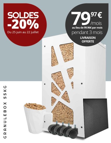 Gros pack stockage pellets Archi Blanc