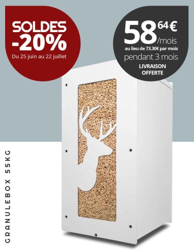 Granulebox 55kg blanc CERF
