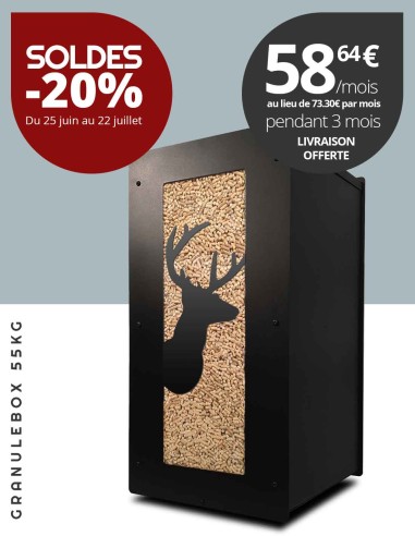 Granulebox 55kg noir CERF