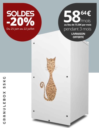 Granulebox 55kg blanc FELIX