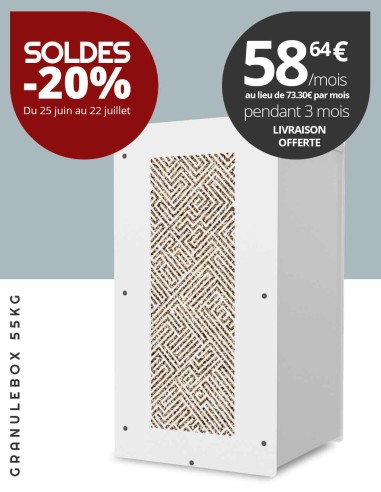 Granulebox 55kg blanc LABY