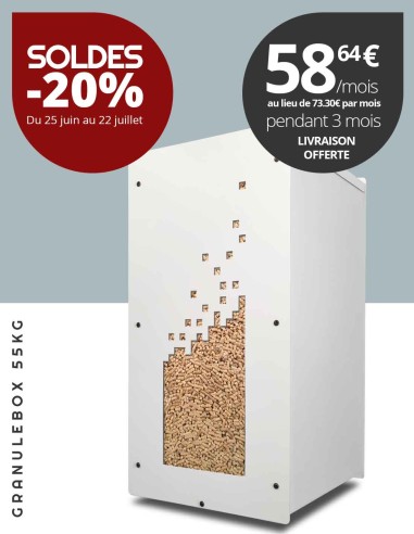Granulebox 55kg blanc NUMERIK