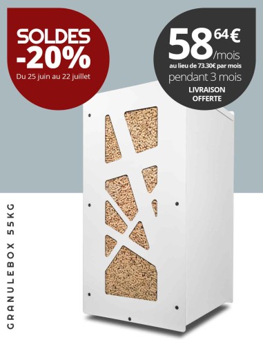 Granulebox 55kg blanc ARCHI
