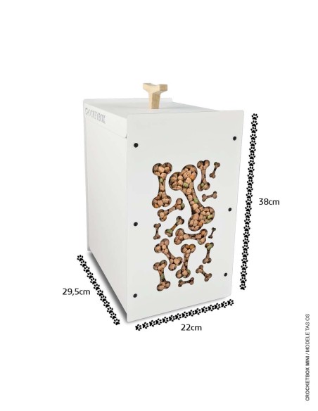 Rangement croquettes élégant et discret pour intérieur moderne