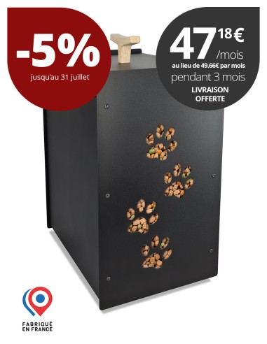 Crocketbox 4 pattes 10Kg noir