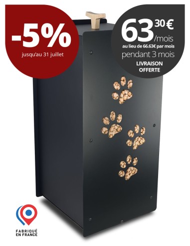 Crocketbox 4 pattes 20 kg noir