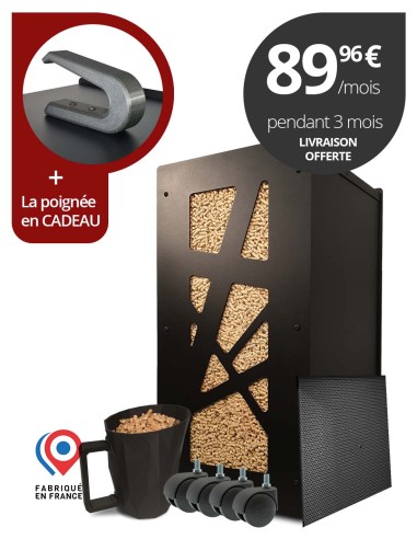 Gros pack réservoir pellets Archi noir