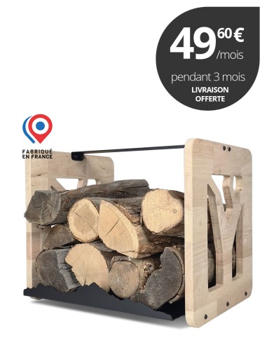 Design inspiré des Alpes pour le range bûche 4809