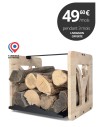 Design inspiré des Alpes pour le range bûche 4809
