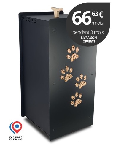 Crocketbox 4 pattes 20 kg noir