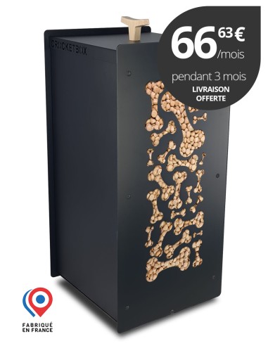 Crocketbox Tas d'os 20 kg noir