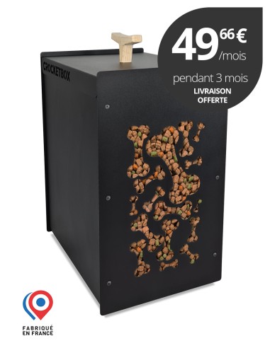 Crocketbox tas d'os 10Kg noir