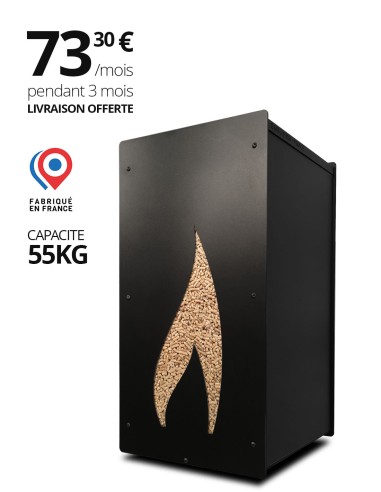 Granulebox 55kg noir FLAMME