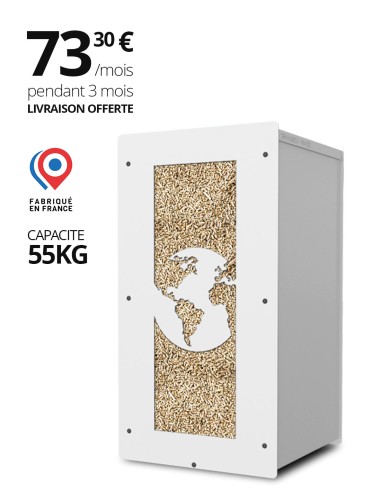 Granulebox 55kg blanc WORLD