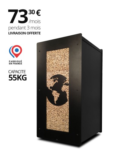 Granulebox 55kg noir WORLD