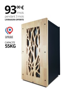 Pellet storage in steel and wood storage made in France