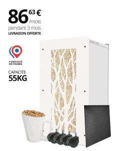 Store your pellet inside the house in a design box