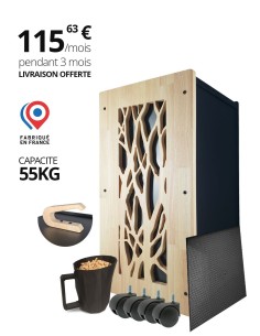 stockage pellets en bois avec filtre à poussière
