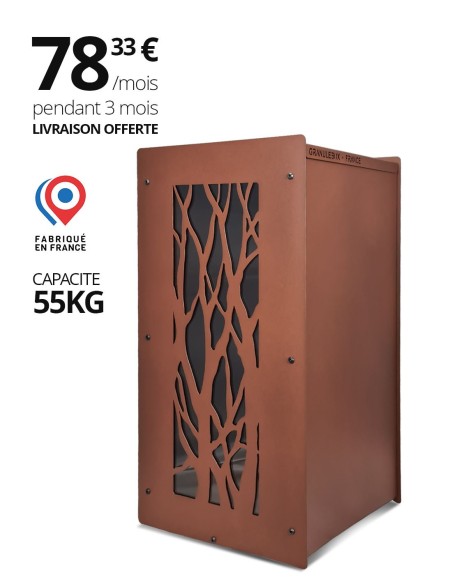 Design Pellet Storage OXY 55kg | Granulebox France