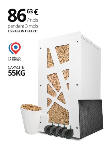 Gros pack stockage pellets Archi Blanc