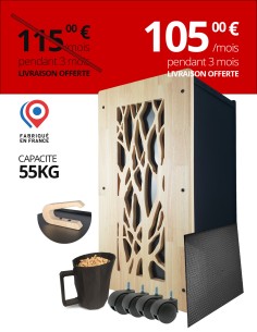 Rangement granulés de bois premium : image