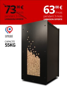 Granulebox 55kg noir NUMERIK : image
