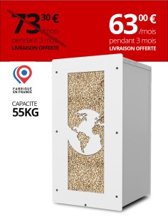 Granulebox 55kg blanc WORLD : image