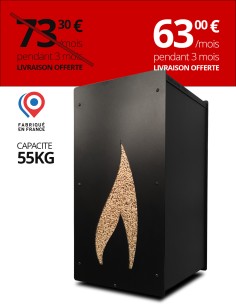 Granulebox 55kg noir FLAMME : image