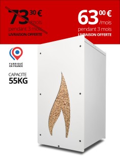 Granulebox 55kg blanc FLAMME : image