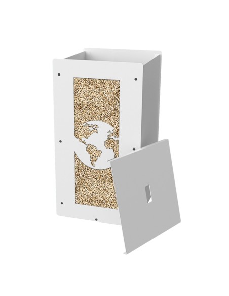 granulebox 55kg white world - a sleek addition to your storage options