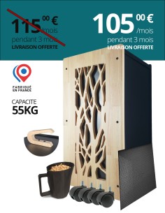Rangement granulés de bois premium : image