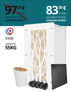 Gros pack rangement granulés de bois Arbre Blanc : image