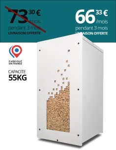 Granulebox 55kg blanc NUMERIK : image