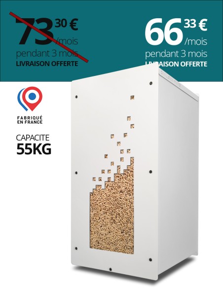 Granulebox 55kg blanc NUMERIK : image