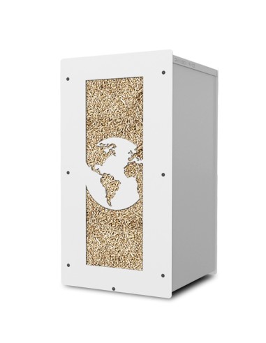 stylish wood pellet keeper: granulebox 55kg white world