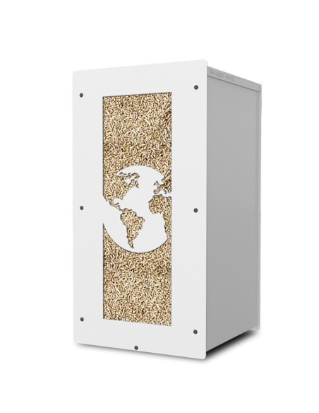 stylish wood pellet keeper: granulebox 55kg white world