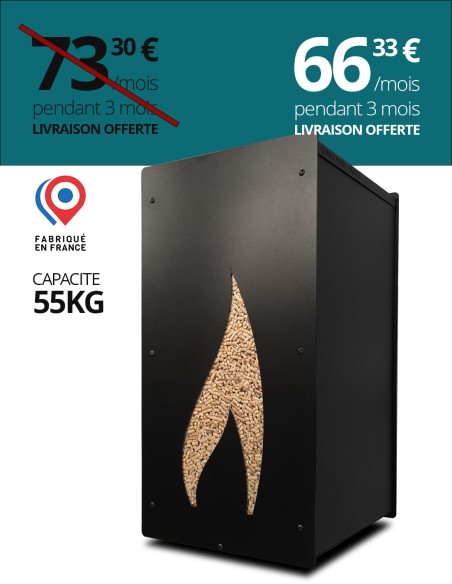 Granulebox 55kg noir FLAMME : image