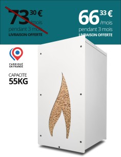 Granulebox 55kg blanc FLAMME : image