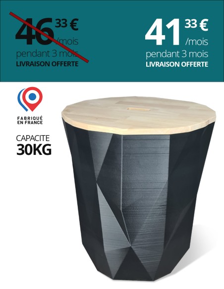 Meuble de stockage de granulés de bois 30kg