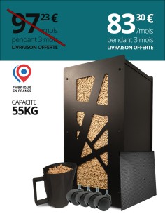 Gros pack réservoir pellets Archi noir : image