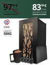 Gros pack stockage granulés de bois Arbre noir : image
