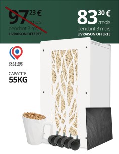 Gros pack rangement granulés de bois Arbre Blanc : image