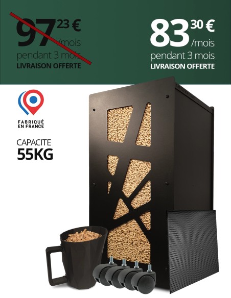 Gros pack réservoir pellets Archi noir : image
