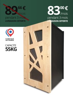 Granulebox 55kg noir ARCHI Evea : image
