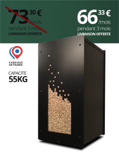 Granulebox 55kg noir NUMERIK : image