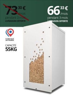 Granulebox 55kg blanc NUMERIK : image
