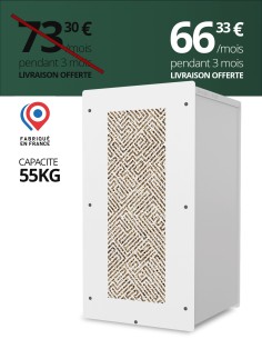 Granulebox 55kg blanc LABY : image